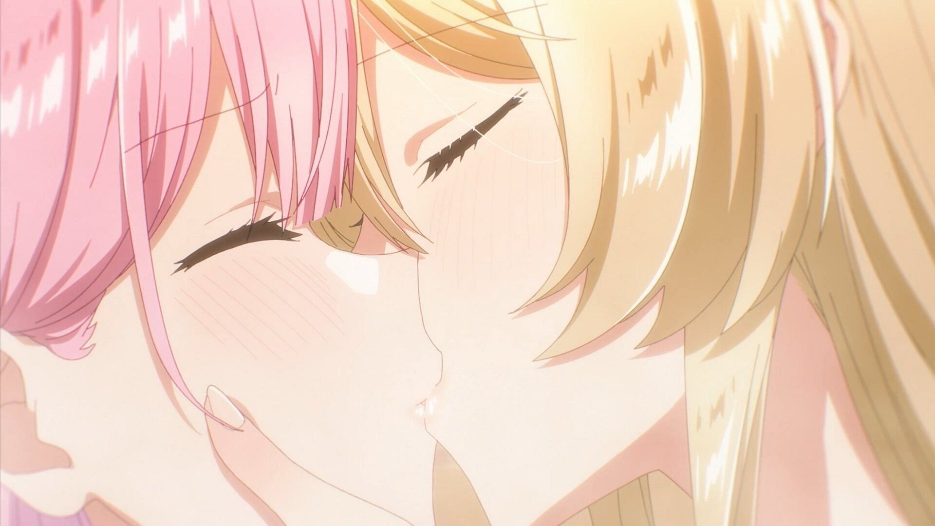 Mai and Renako share a kiss (Image via Studio Mother)